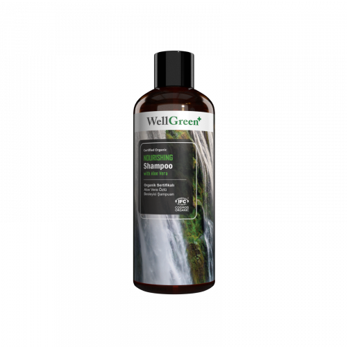 WellGreen+ Organik Sertifikalı Aloe Vera Özlü Besleyici Şampuan - 400ml